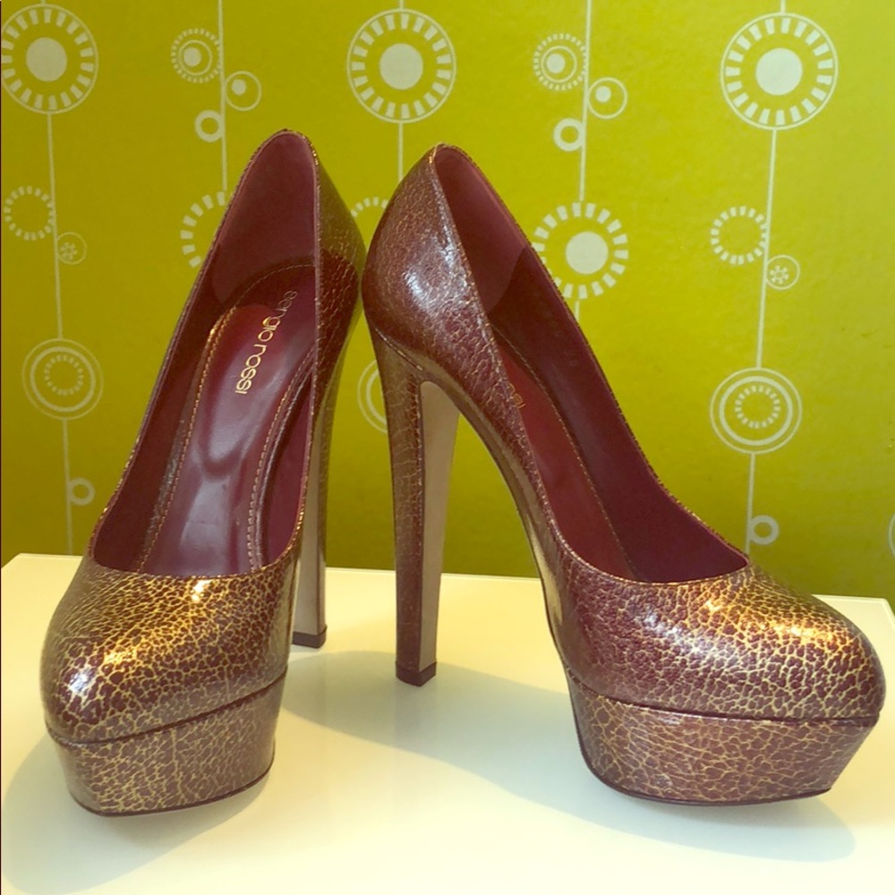 Sergio Rossi platform pumps shoes. Never used.